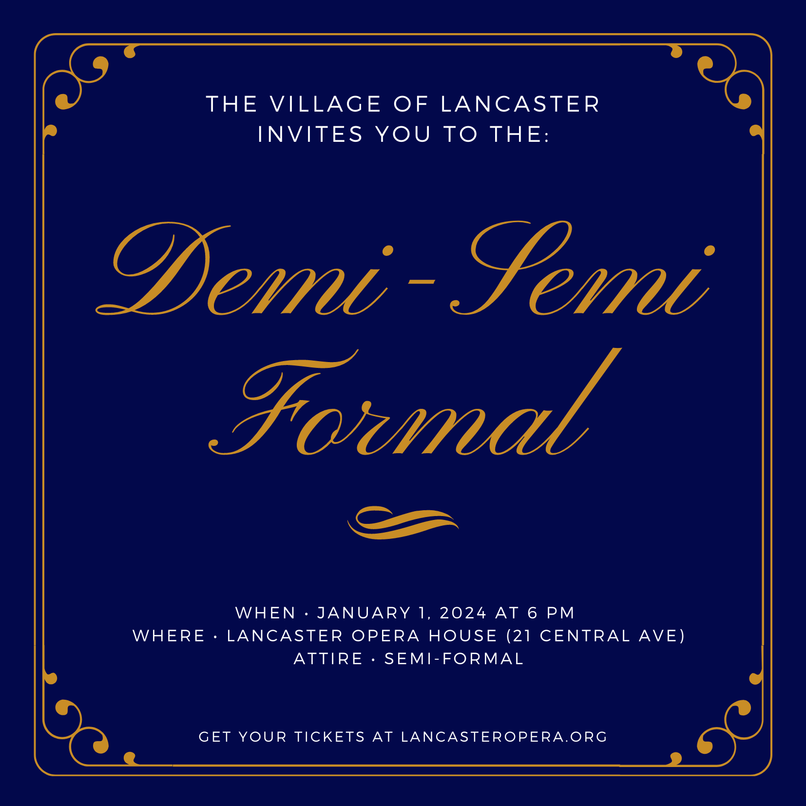 Demi-Semi Formal - Village of Lancaster, NY